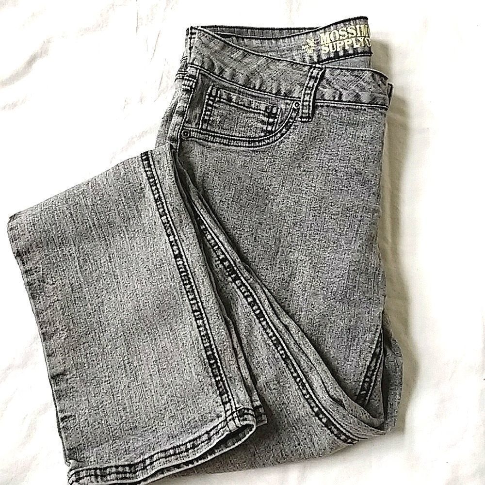 Mossimo Supply Grey Denim Ombre Low Rise Leggings Size 13